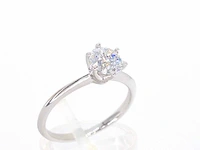 Witgouden solitair ring briljant 1.00 ct - afbeelding 10 van  12