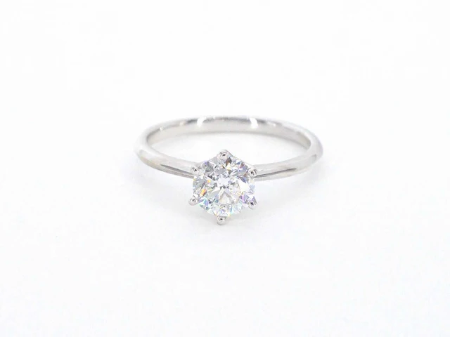Witgouden solitair ring briljant 1.00 ct - afbeelding 11 van  12