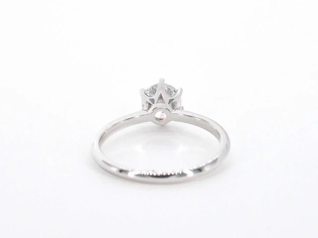 Witgouden solitair ring briljant 1.00 ct - afbeelding 5 van  12