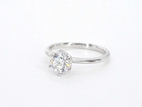 Witgouden solitair ring briljant 1.00 ct - afbeelding 12 van  12