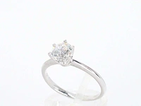 Witgouden solitair ring briljant 1.00 ct - afbeelding 6 van  12