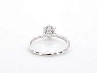 Witgouden solitair ring briljant 1.00 ct - afbeelding 10 van  12