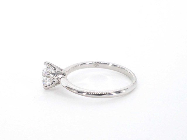 Witgouden solitair ring met 1.00 carat briljant geslepen diamant - afbeelding 6 van  12