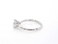 Witgouden solitair ring met 1.00 carat briljant geslepen diamant - afbeelding 6 van  12