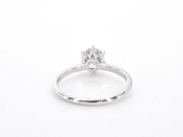 Witgouden solitair ring met 1.00 carat briljant geslepen diamant - afbeelding 8 van  12