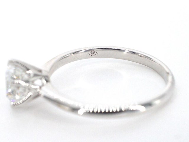 Witgouden solitair ring met 1.00 carat briljant geslepen diamant - afbeelding 2 van  13