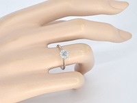 Witgouden solitair ring met 1.00 carat briljant geslepen diamant - afbeelding 6 van  13
