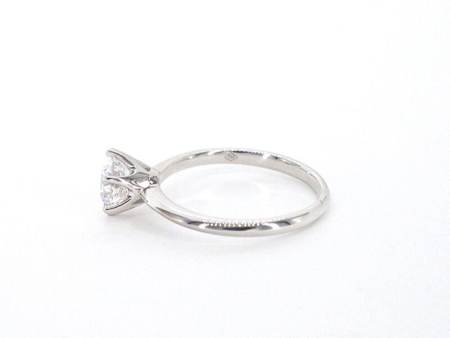 Witgouden solitair ring met 1.00 carat briljant geslepen diamant - afbeelding 9 van  13