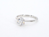 Witgouden solitair ring met 1.00 carat briljant geslepen diamant - afbeelding 12 van  13