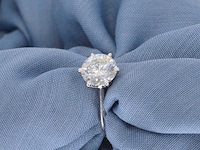 Witgouden solitair ring met 2.00 carat briljant geslepen diamant - afbeelding 3 van  11