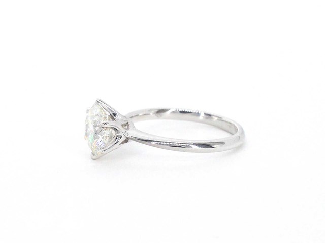 Witgouden solitair ring met 2.00 carat briljant geslepen diamant - afbeelding 8 van  11