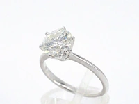 Witgouden solitair ring met 2.00 carat briljant geslepen diamant - afbeelding 6 van  12