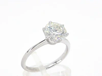 Witgouden solitair ring met 2.00 carat briljant geslepen diamant - afbeelding 7 van  12