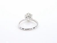 Witgouden solitair ring met 2.00 carat briljant geslepen diamant - afbeelding 9 van  12