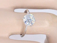 Witgouden solitair ring met 2.00 carat briljant geslepen diamant - afbeelding 11 van  12