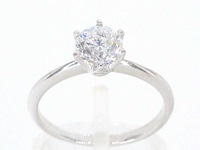 Witgouden solitair ring met briljant 1.50 carat - afbeelding 1 van  12