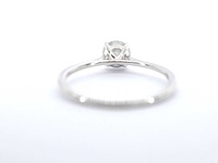Witgouden solitair ring met briljant diamanten - afbeelding 7 van  8