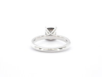 Witgouden solitair ring met diamant - afbeelding 10 van  12