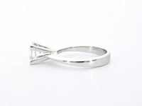 Witgouden solitair ring met diamant - afbeelding 8 van  12