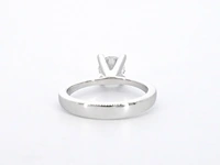 Witgouden solitair ring met diamant - afbeelding 10 van  12