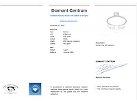 Witgouden solitair ring met natuurlijke briljant geslepen diamant - afbeelding 3 van  8