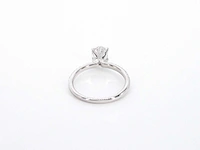 Witgouden solitair ring ovaal 1.00 ct - afbeelding 8 van  11