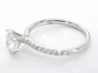 Witgouden solitair ring ovaal 1.00 ct - afbeelding 11 van  11