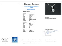 Witgouden solitaire hanger met een diamant van 1.50 carat - afbeelding 3 van  6