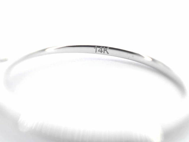 Witgouden solitaire ring met briljant geslepen diamant - afbeelding 10 van  11