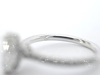Witgouden solitaire ring met een marquise diamant van 1.00 carat met hidden halo - afbeelding 7 van  10