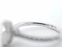Witgouden solitaire ring met een marquise diamant van 1.00 carat met hidden halo - afbeelding 7 van  10