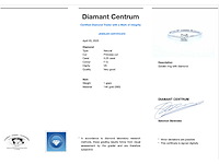 Witgouden solitaire ring met prinses geslepen diamant - afbeelding 3 van  9