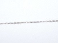 Witgouden tennis armband met natuurlijke diamanten - afbeelding 5 van  5