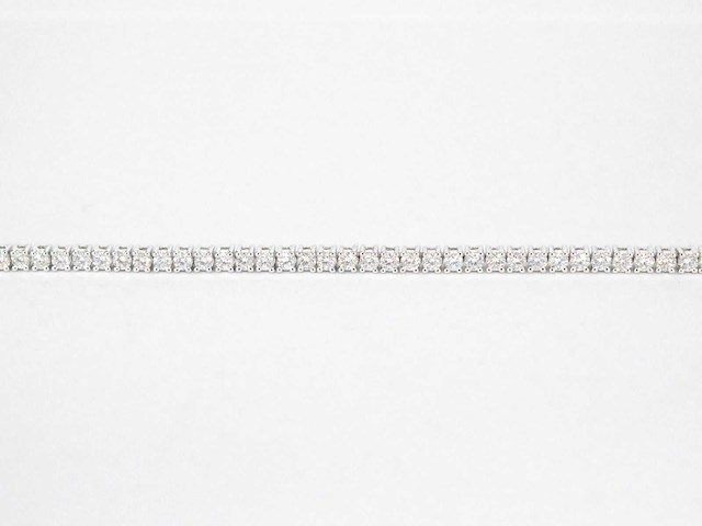 Witgouden tennisarmband 3.00 carat diamanten - afbeelding 7 van  10