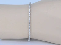 Witgouden tennisarmband 3.00 ct diamant - afbeelding 3 van  10