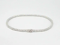 Witgouden tennisarmband 3.00 ct diamant - afbeelding 4 van  10