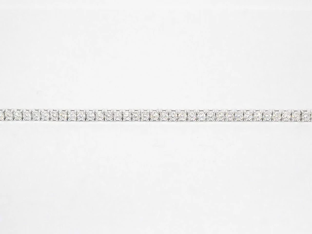 Witgouden tennisarmband 3.00 ct diamant - afbeelding 6 van  10