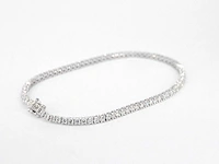 Witgouden tennisarmband 3.00 ct diamant - afbeelding 7 van  10