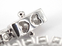 Witgouden tennisarmband 5.00 carat briljant diamanten natuurlijk - afbeelding 7 van  9