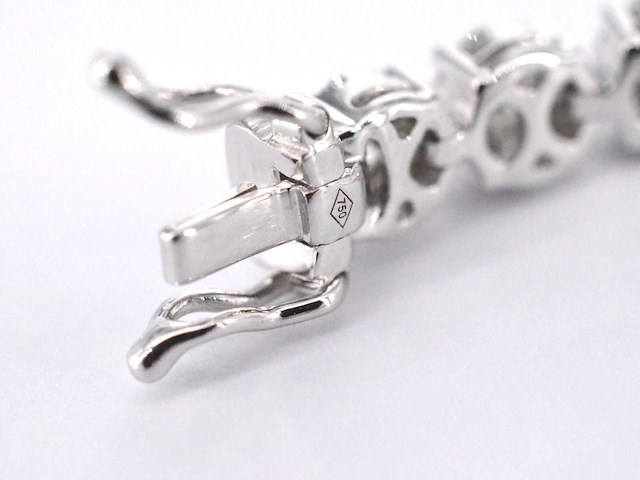 Witgouden tennisarmband 5.00 carat diamanten - afbeelding 7 van  8