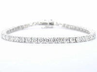 Witgouden tennisarmband briljant 7.50 ct
