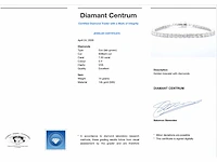 Witgouden tennisarmband briljant 7.50 ct - afbeelding 3 van  7