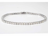 Witgouden tennisarmband briljant 8.00 ct
