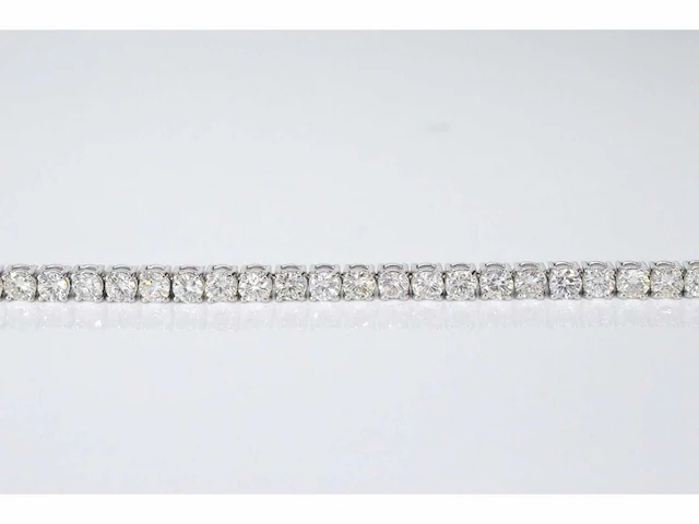 Witgouden tennisarmband briljant 8.00 ct - afbeelding 3 van  6