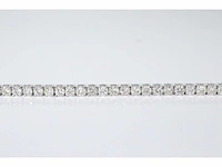 Witgouden tennisarmband briljant 8.00 ct - afbeelding 3 van  6