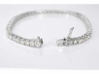 Witgouden tennisarmband briljant 8.00 ct - afbeelding 4 van  6