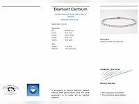Witgouden tennisarmband briljant 8.00 ct - afbeelding 6 van  6