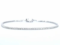 Witgouden tennisarmband diamant 1.00 ct