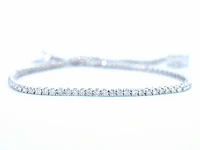 Witgouden tennisarmband diamant 1.00 ct - afbeelding 4 van  8