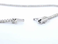 Witgouden tennisarmband diamant 1.00 ct - afbeelding 5 van  8